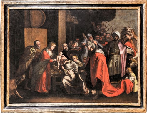 Adoration des Mages Maître flamand du XVIIe école de P.P. Rubens